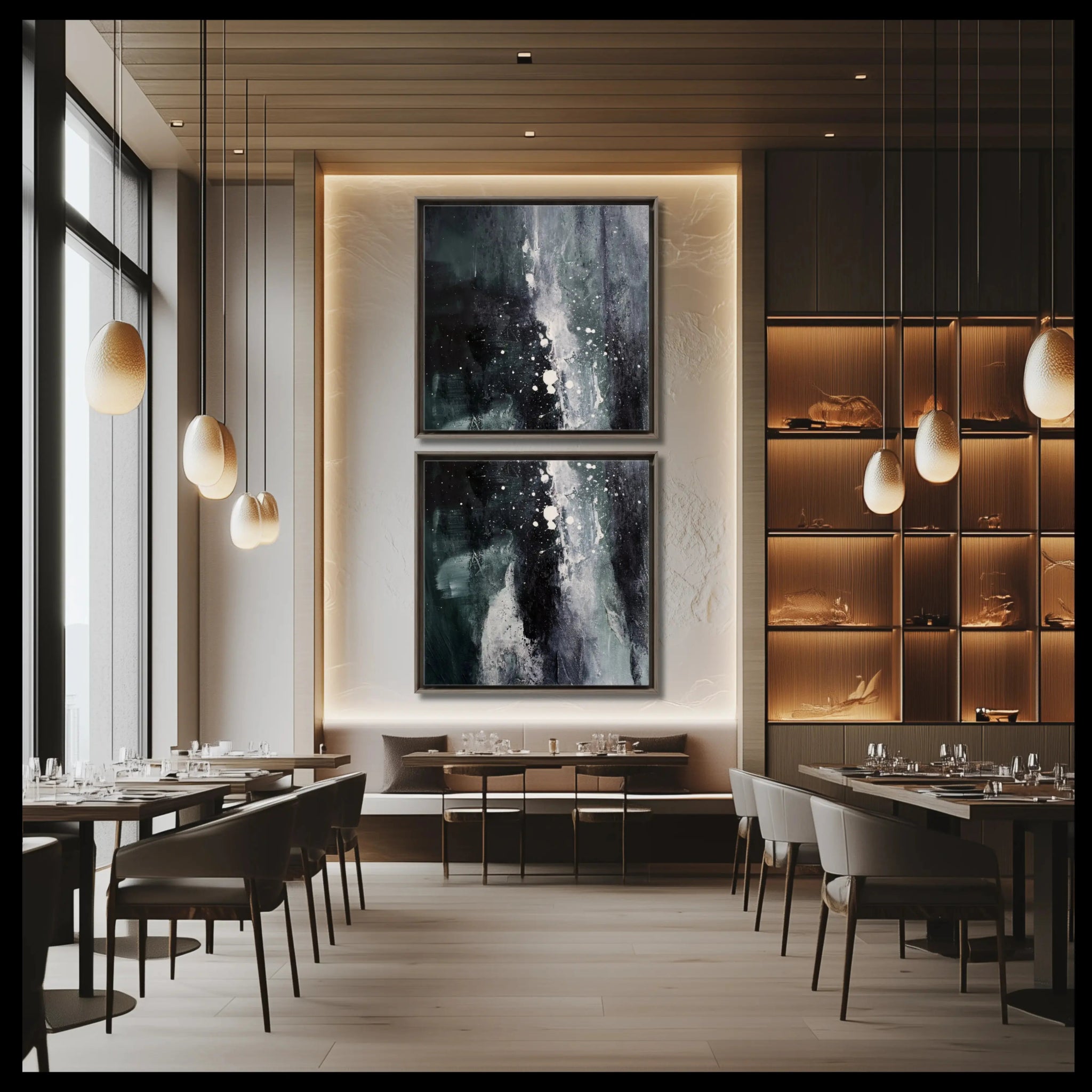 Whispers in the Dark Duo | Luxury Wall Art Set for Contemporary Homes - Anez Ka Arts Luxury Wall Art
