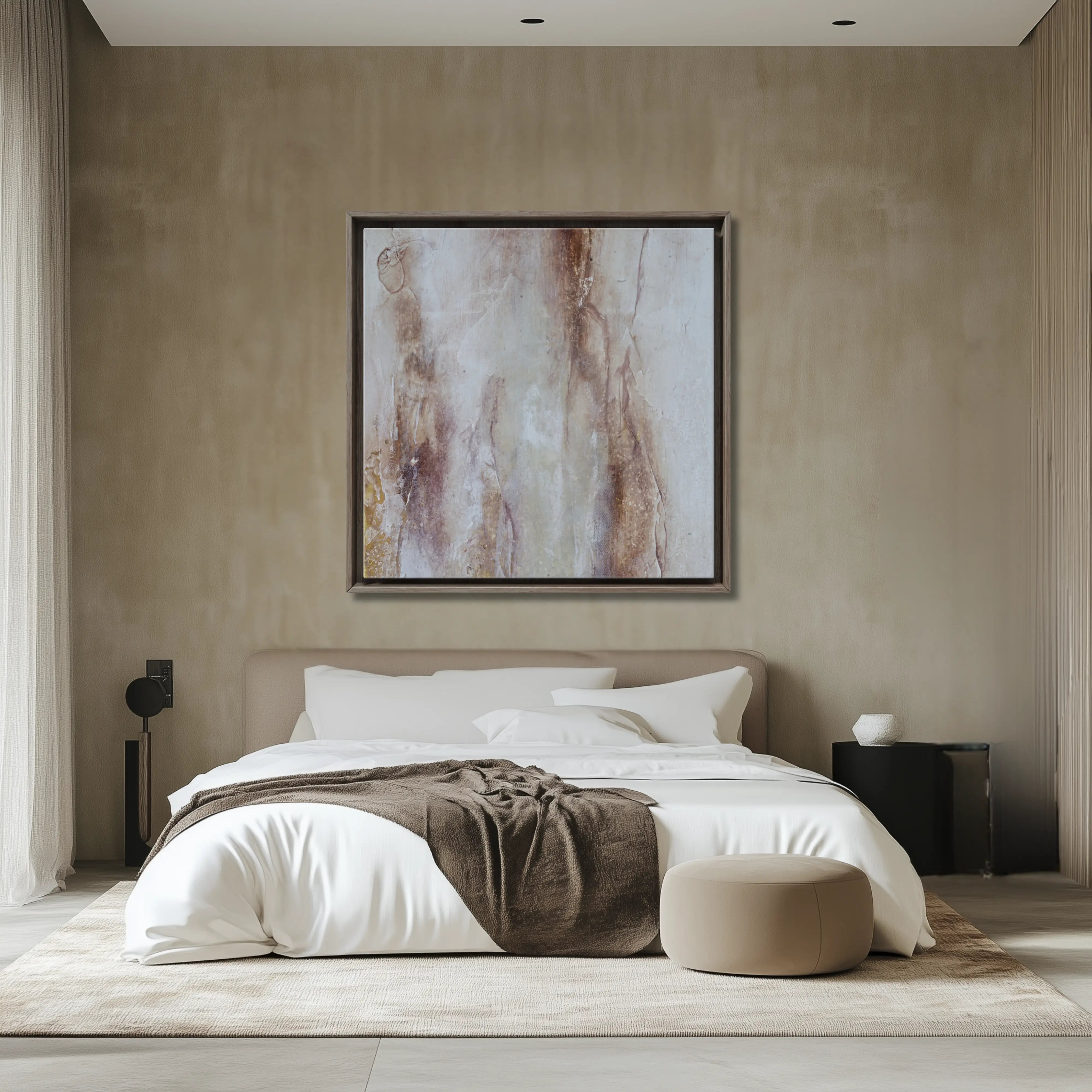 Minimalistische Obsession | Luxuriöse Wanddekoration für neutrale Wohnzimmer