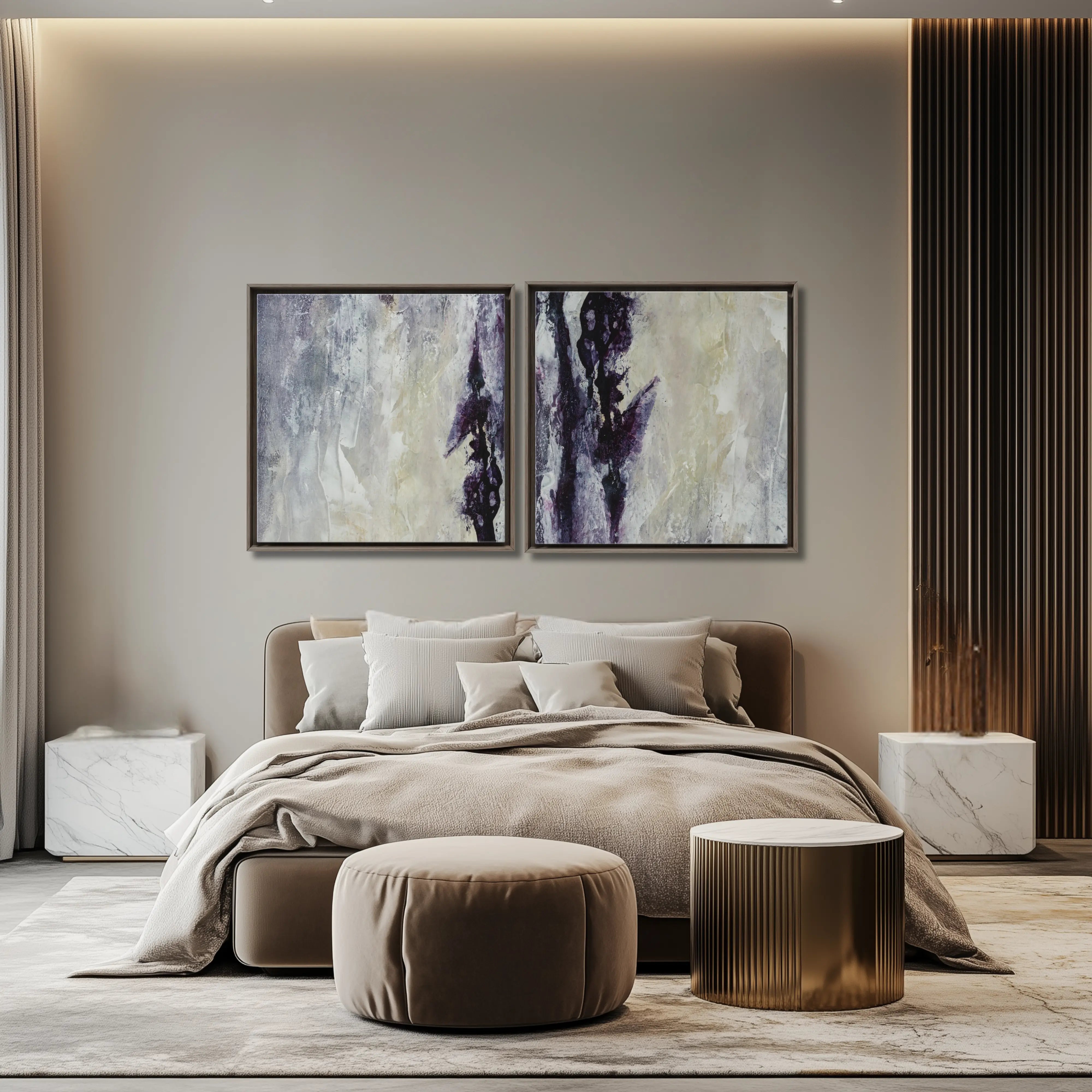 Glamourös | Luxuriöses Wandkunst-Set für moderne Häuser | Anez Ka Arts 