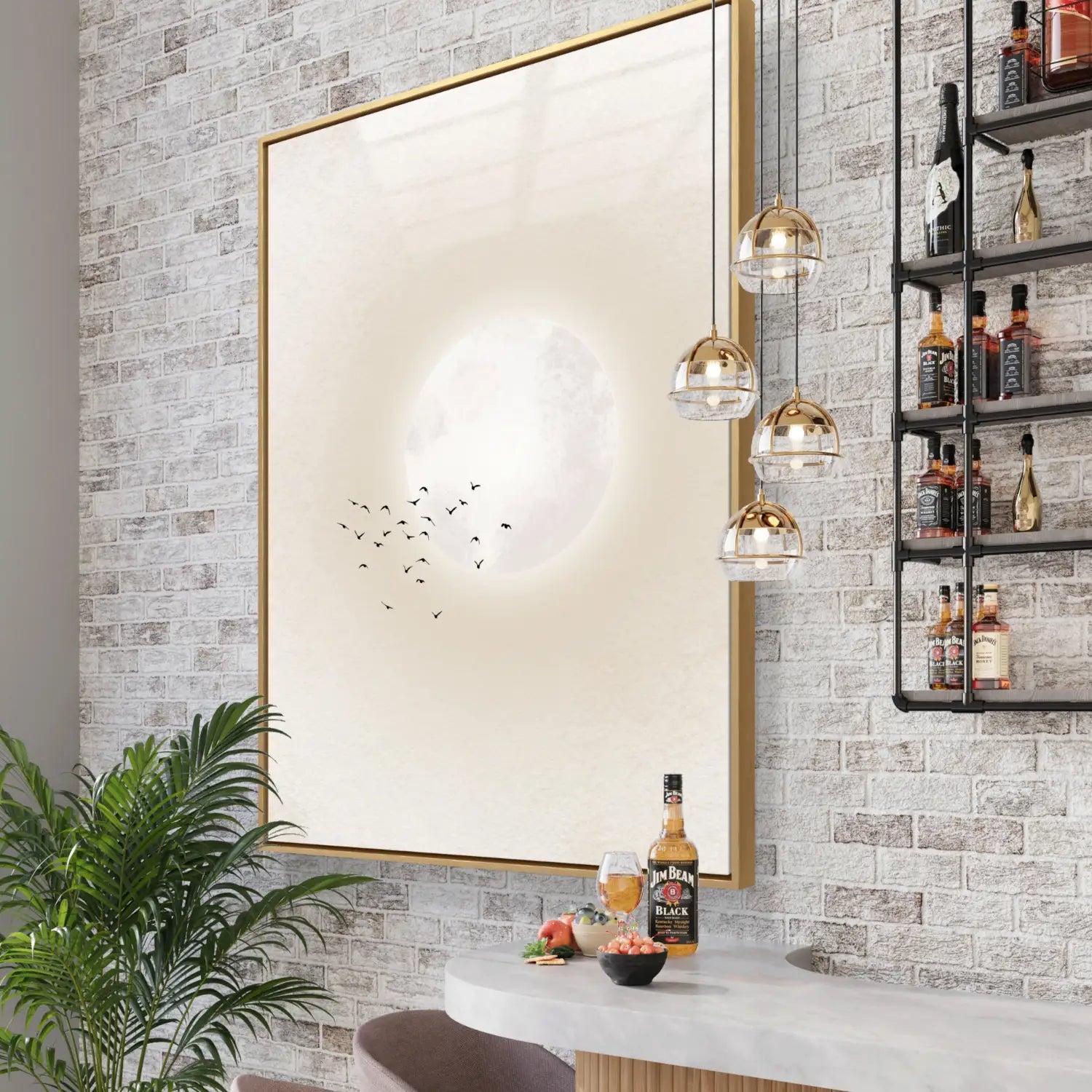 Dezente Eleganz – Kunstwerk in Beige und Mauve