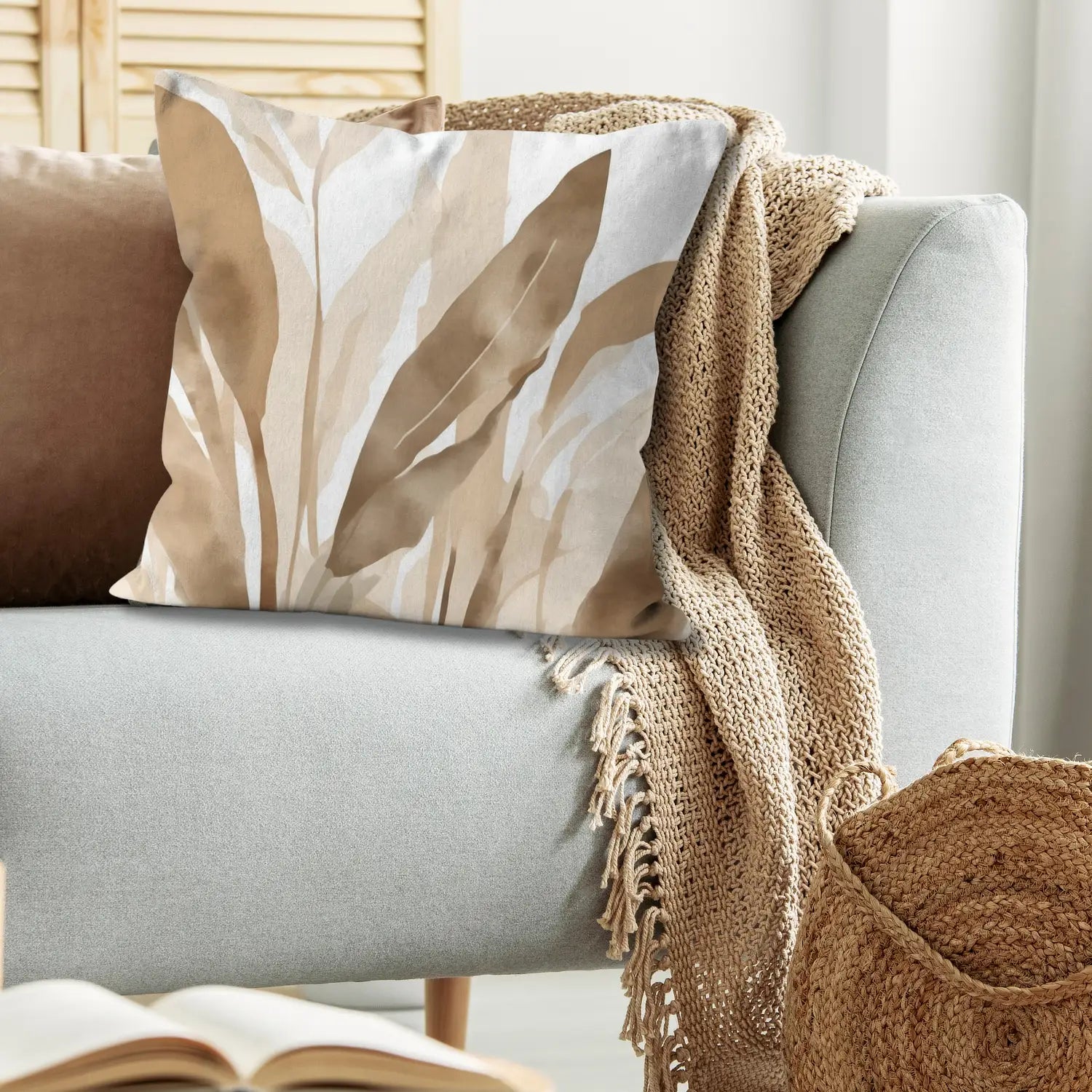 Haven - Tan throw pillows for couch