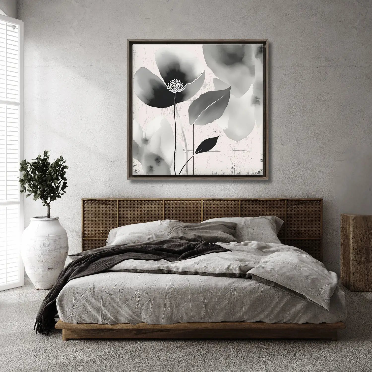 Hope - Abstract floral wall art