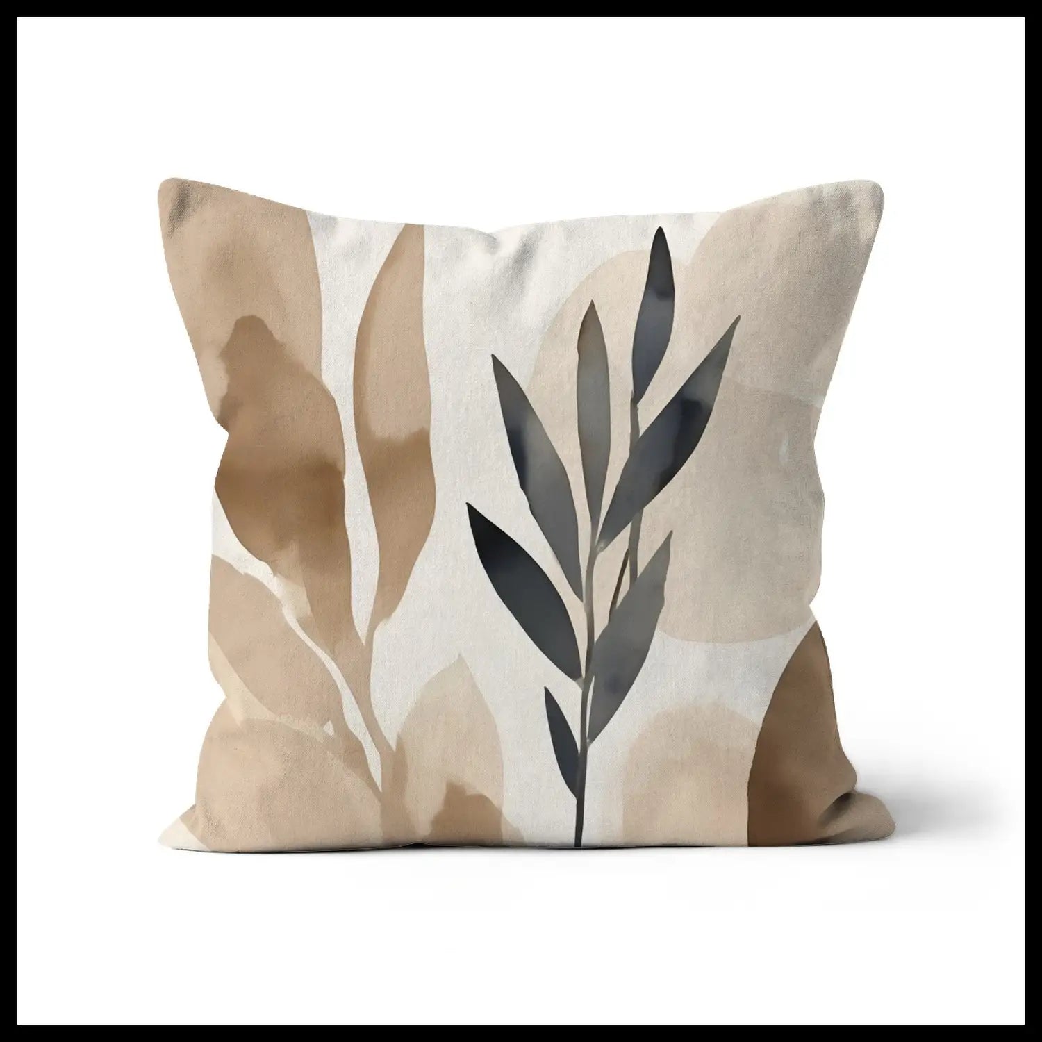 Idle - Handmade minimalist brown throw pillows for couch