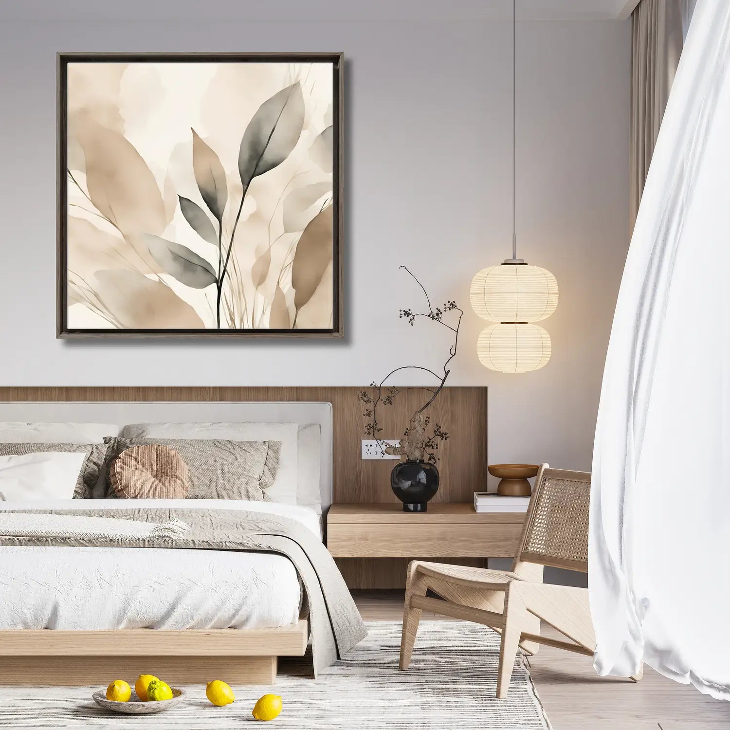 Leinwandbild „Morgenlicht – Blume“