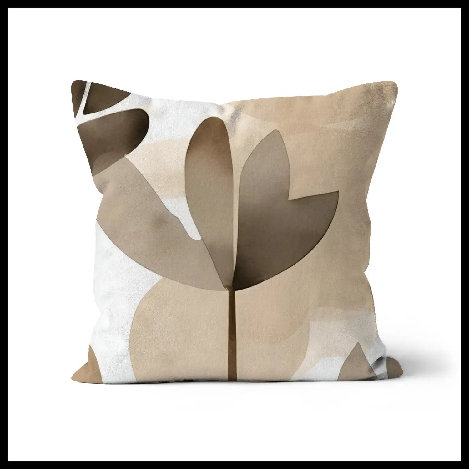 Purity - Abstract Floral Sofa Cushion