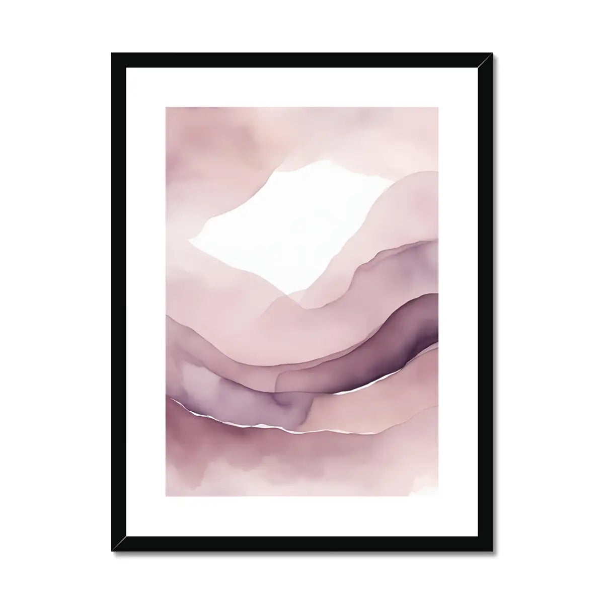 Romantisches Flüstern – Kunstdruck in Blush und Lila
