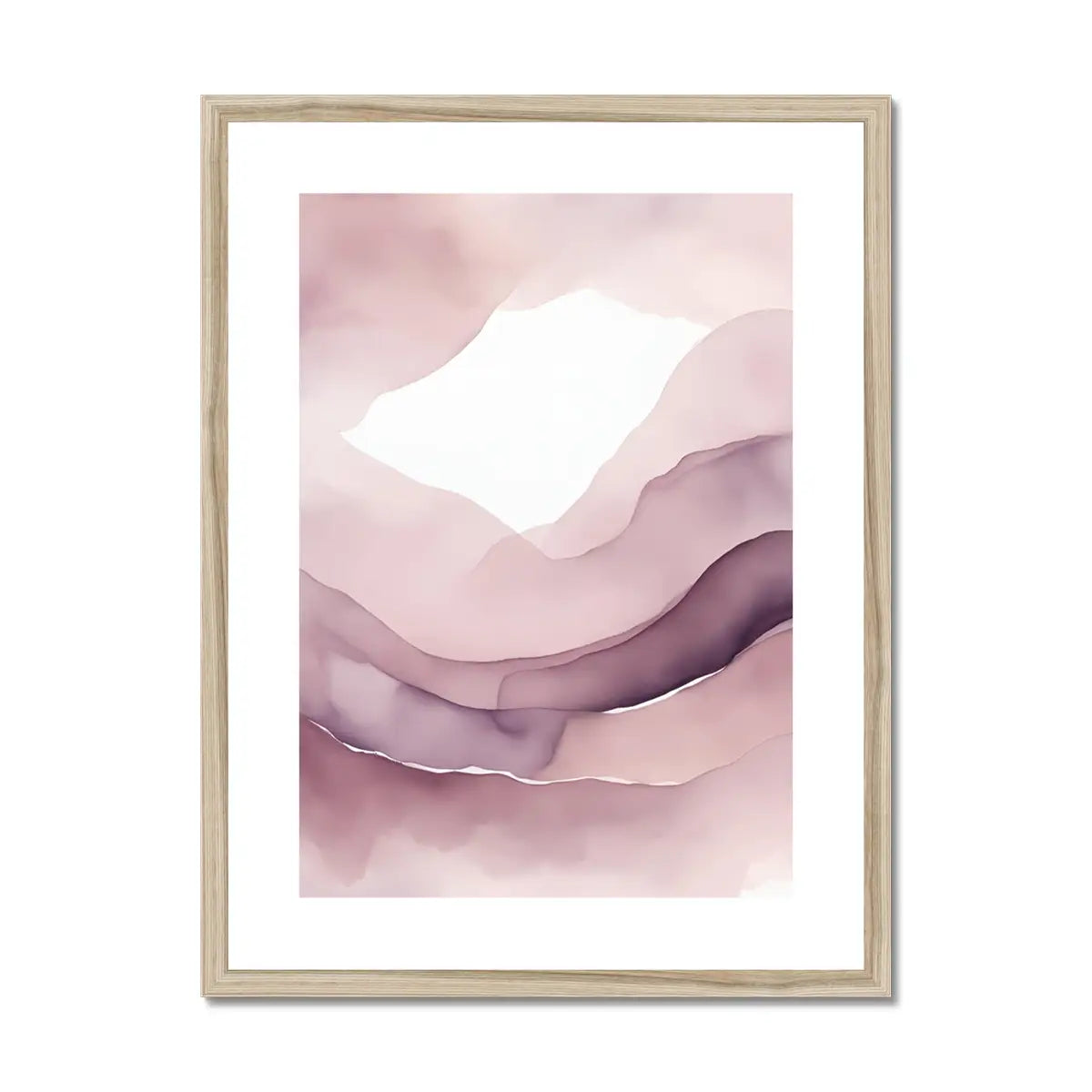 Romantisches Flüstern – Kunstdruck in Blush und Lila