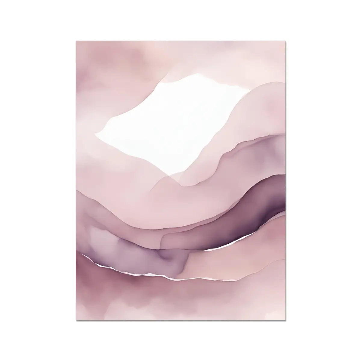 Romantisches Flüstern – Kunstdruck in Blush und Lila
