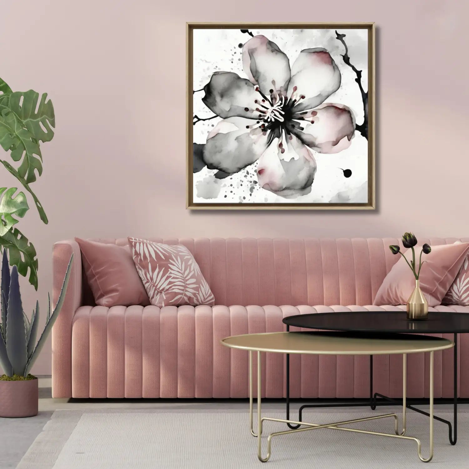Sakura Bloom – zeitlose minimalistische Wandkunst 