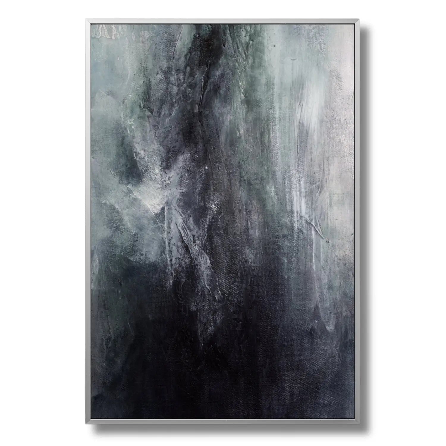 Serenidad: Arte mural abstracto moderno para interiores con un toque melancólico