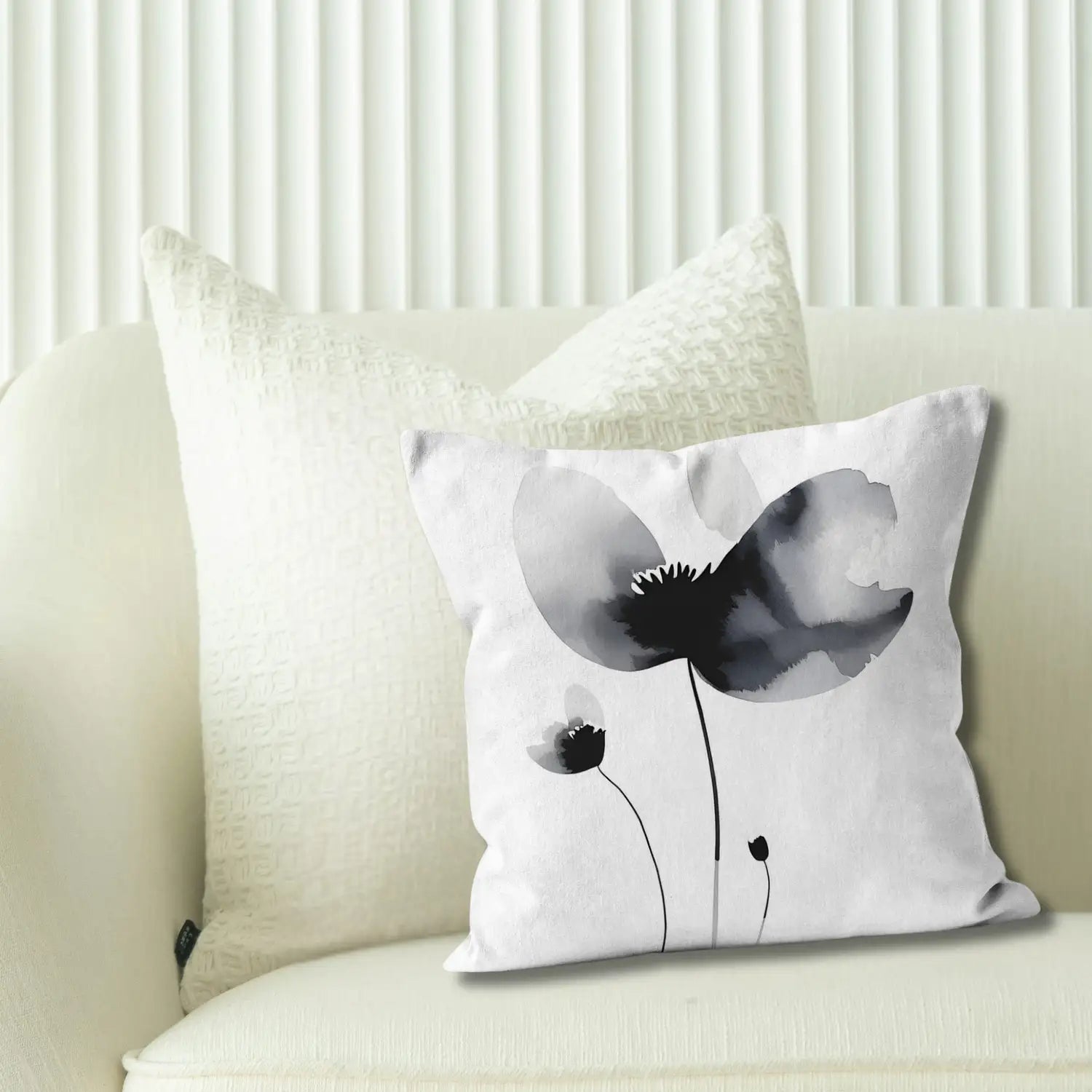 Zen - Accent pillow black and white